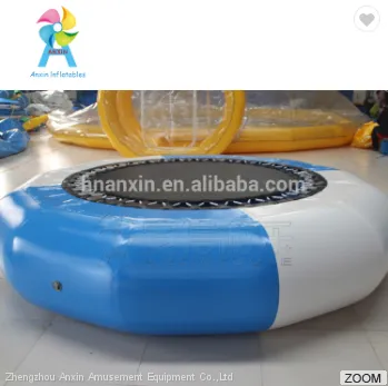 Water Park Inflatables Water Floating Toys Round Trampoline Jumping in the Center photo-2