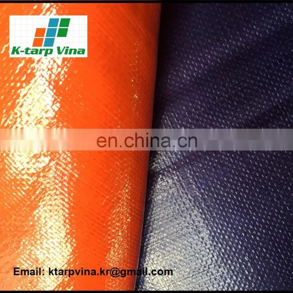 Dark Blue/Orange PE Tarpaulin photo-2