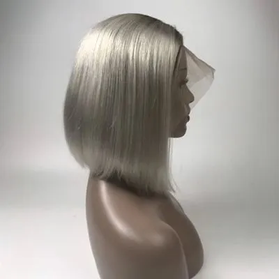 Handmade Full Lace Wig 100% Natural Human Hair Ombre Color photo-4