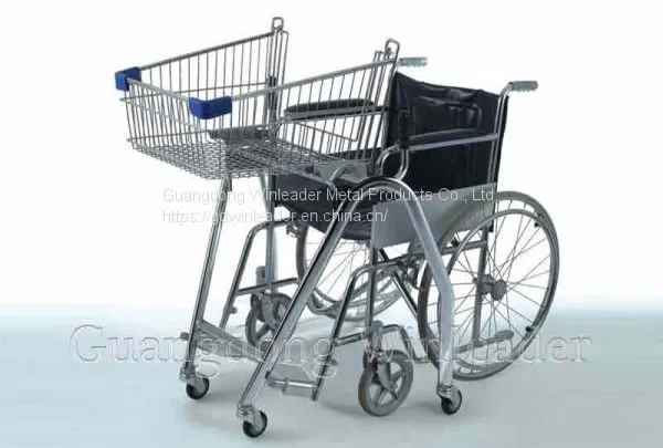 YLD-BT065-1S Airport Shopping Trolley Plastic Wheeled Shopper Wheeled Shopper Factory