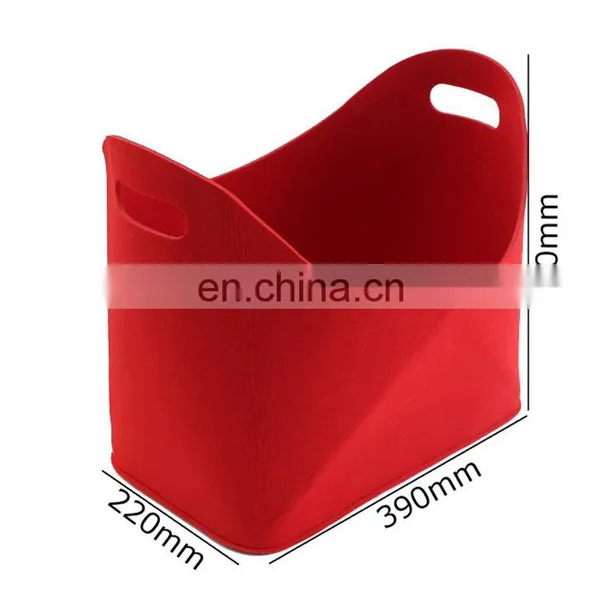 Foldable Car Storage Bag Folding Felt Storage Baskets Firewood Holder Fire Side Bin photo-6