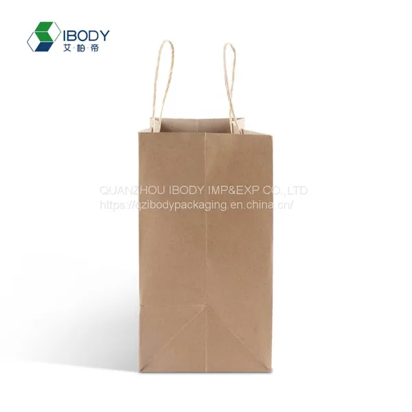 Custom Recycled Kraft Paper Shopping Bag Gift Paper Bag Packaging Hot Products photo-2