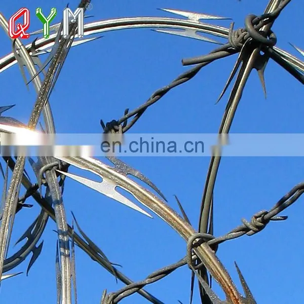 QYM High Quality Concertina Razor Wire Fence photo-2