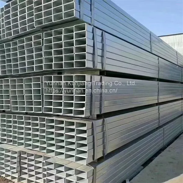 Yunnan Q235 Square Tube Wholesale Hot Dip Galvanized Square Tube 40 * 80 * 3 Square Tube Kunming Sales Square Tube