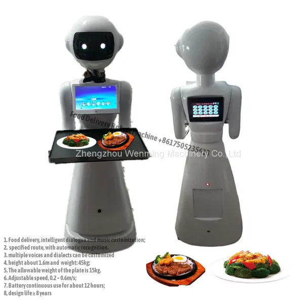 Intelligent Human Food Delivery Robots Waiter For Restaurant Service Robot photo-2