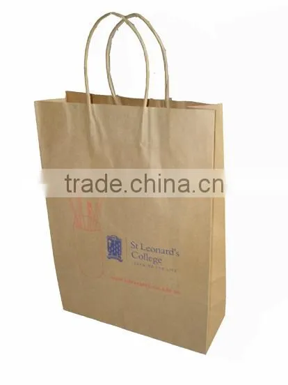 Brown Kraft Paper Bag With Logo Printing (CFS,BSCI) photo-5