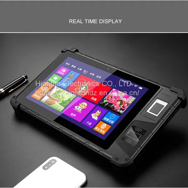 Cheapest Factory 8 Inch Quad-Core 2.0 Android 9.0 2+32GB NFC GPS Rugged Tablets With Fingerprint Scanner for Option photo-3
