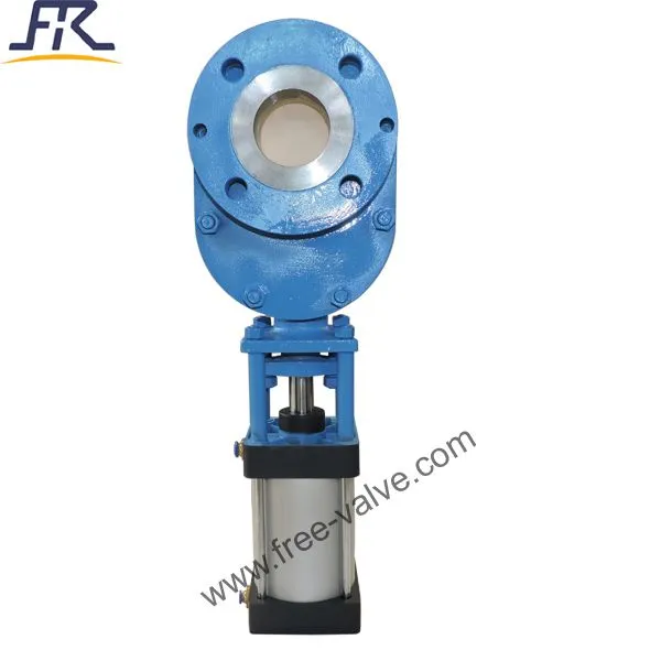 2 Inch Pneumatic Ceramic Double Disc Gate Valve photo-3