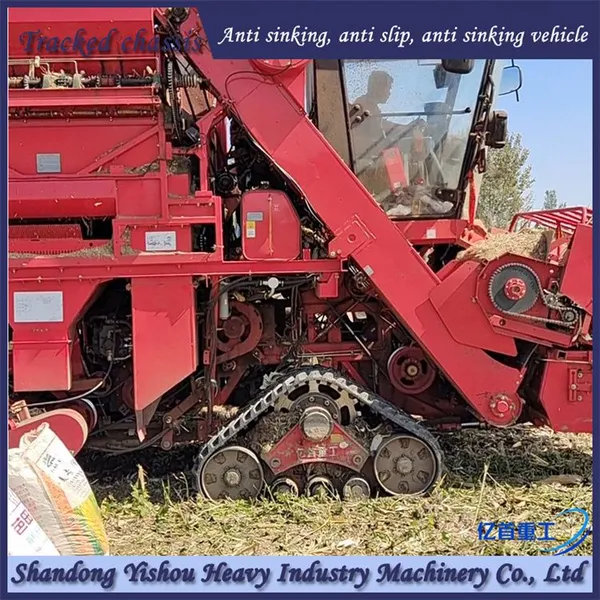 Customized Rubber Track Chassis Anti Sinking Vehicle for Corn Harvesters photo-3