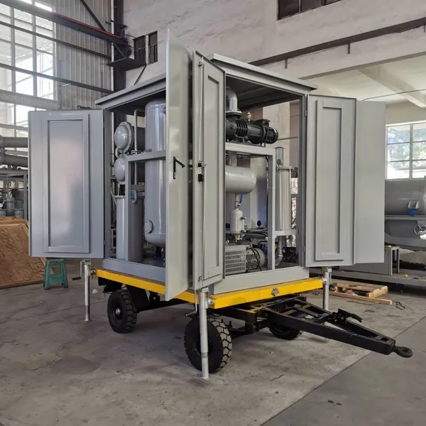 Closed Trailer Type Two Stages Transformer Oil Filtration System photo-3