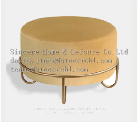 Velvet Round Stool