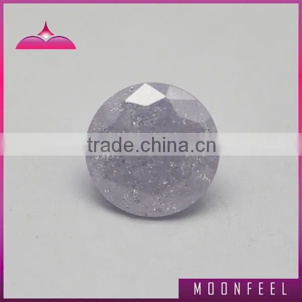 Round Ice Cubic Zircon for Jewelry