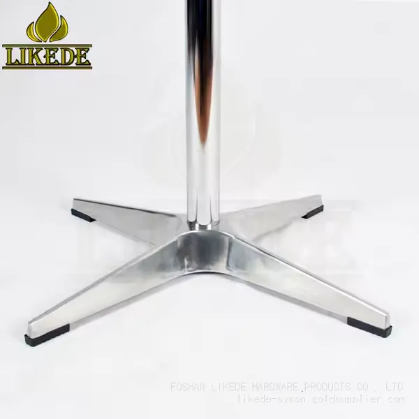 Hot Sale Morden Design Aluminum Base Coffee Table Black Dining Table for Cafe Restaurants photo-5