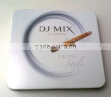 Square Shape Cigar Tin Packaging Box