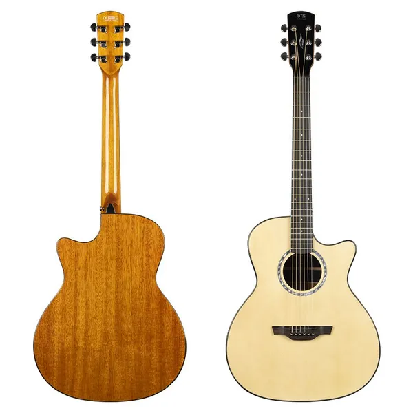 Stock 41 Inch GA Body High Grade Fashion Style Solid Wood Acoustic Guitar photo-2