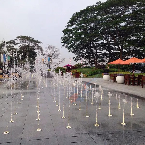Project Large Outdoor Musical Water Fountain Dry Floor Dancing Feature With Controller for Commercial Public Spaces photo-3