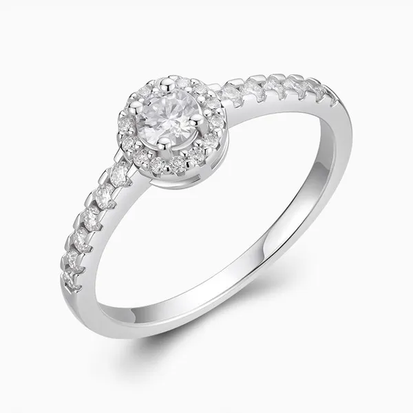 Shining Star Jewelry Women's Luxury Cubic Zirconia Halo Round Bridal Jewelry Set photo-5