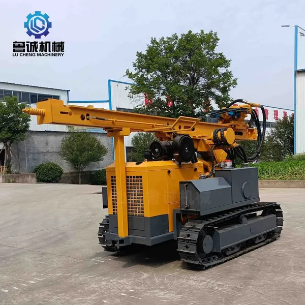 Crawler-type Solar Photovoltaic Pile Drilling Machine, Spiral Ground Pile Drilling Machine, Used for the Construction of Solar Power Stations photo-5