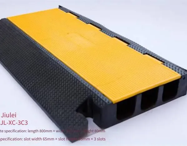 Jiulei Brand Jl-xc-3c3 Road Surface Cable Cover Plate_appearance: Length 800mm × Width 530mm × Height 80mm_inside the Groove: Groove Width 65mm × Groove Height 65mm × 3 Holes photo-2