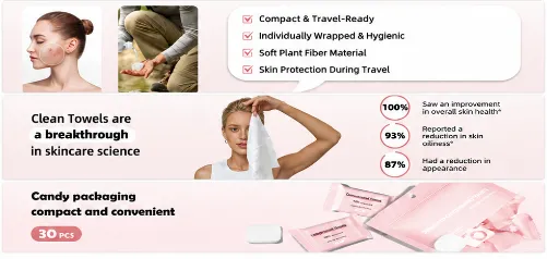 Individually Wrapped Disposable Compressed Face Towels | Portable Travel Facial Towels Manufacturer photo-5