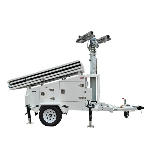 Photovoltaic Hybrid Mobile Light Tower, Solar Energy Storage + Diesel Backup Power Generation, Large‑Area Lighting for Off‑Grid Field Sites photo-3