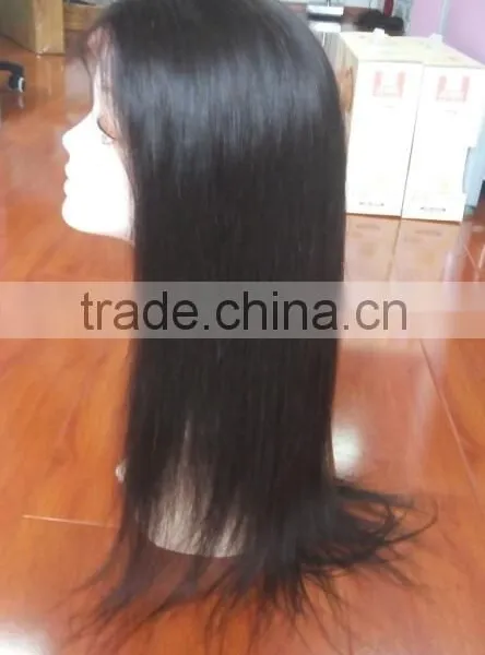 18" Human Hair Full Lace Wig photo-3