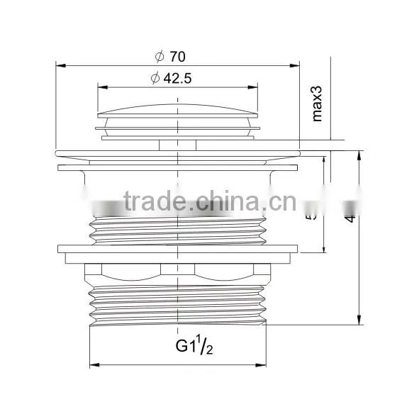 Chrome Plated Bathtub Drain Sink Unclogged photo-2