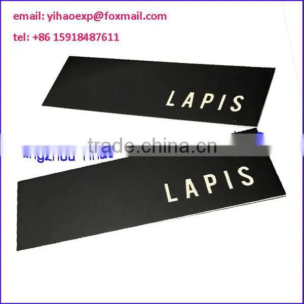 Black Hang Tag With Gold Stamping photo-4