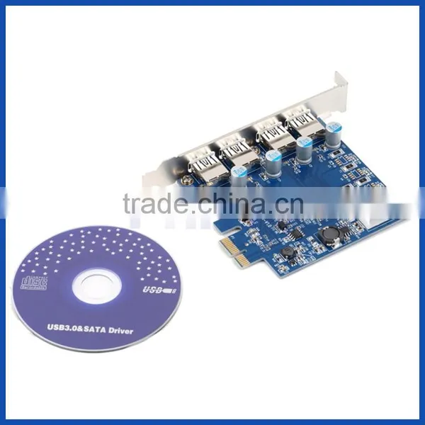 PCI-E Express Adapter 4 Port USB 3.0 HUB Expansion Card for Desktop Computer Quality Choice photo-3