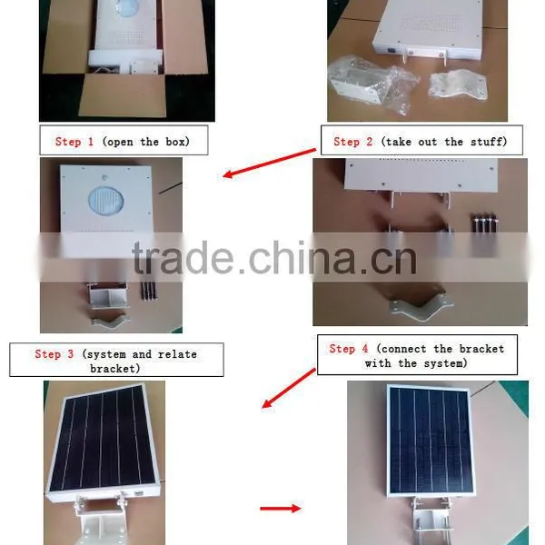 3 Years Warranty High Quality All In One Solar Street Light Small Solar Lights 8W photo-6