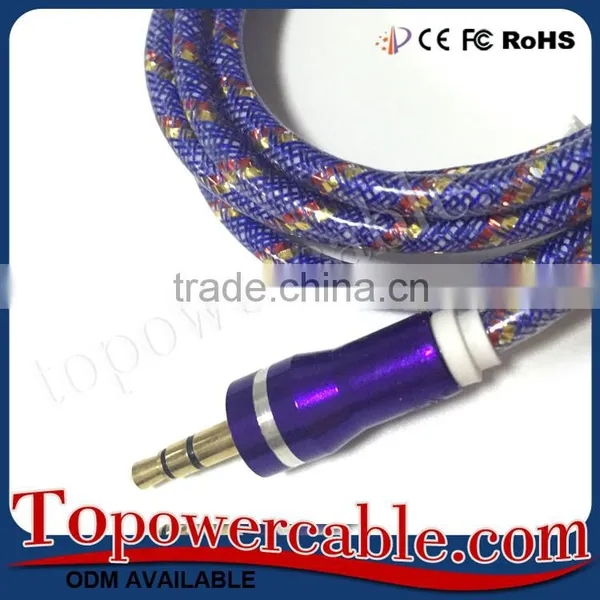 Braided Design 3.5mm Auxiliary AUX Adapter Cable Cord USE For Car photo-4