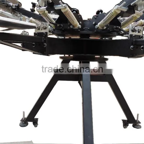 Newman Newest Design High Precision Rotary Manual 6 Color 6 Workstation Screen Printing Machine With Micro Registration photo-5