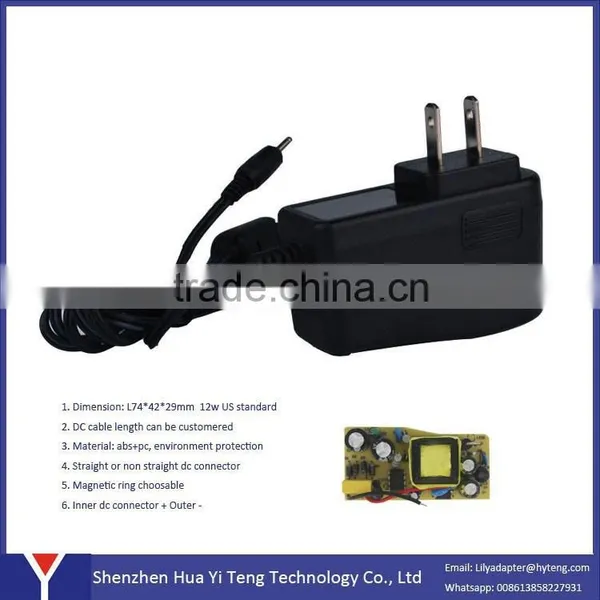 CE Cerificated 12v 1a Power Adapter With US UK Standard Wall Charger photo-4