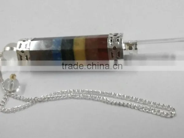Bonded Chakra 3 pc Gemstone Pendulums photo-2