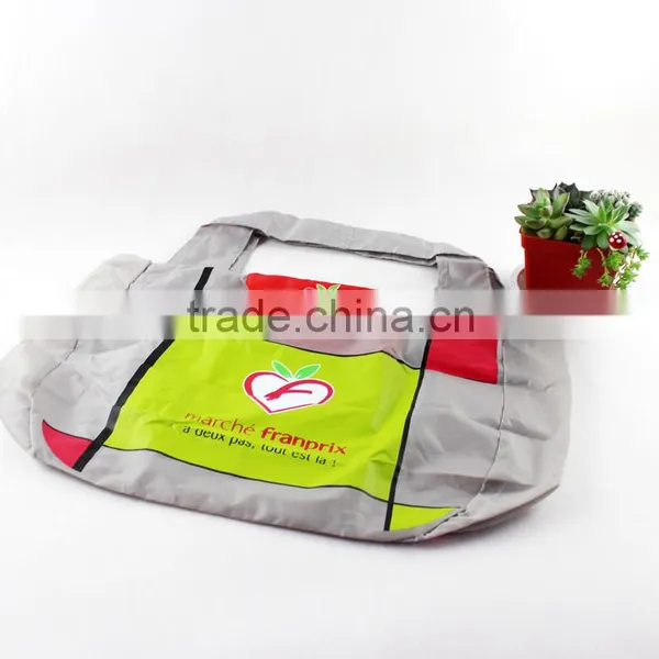 Custom Logo Printed Drawstring Polyester Shoe Bag Wholesale photo-2