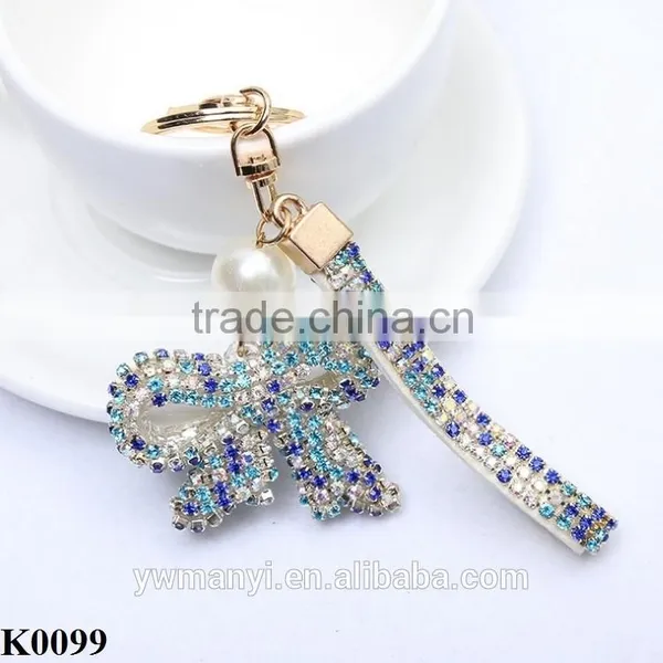 Unisex High-grade Keychain Beauty Gift Wholesale Bow Hang Pendant K0099 photo-3