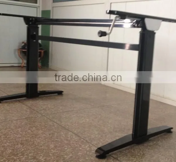 Telescopic Table Legs Manual Height Adjustable Office Desk Frame photo-4