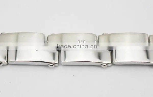 Silver Link Chain Stainless Steel Fashion Bracelet Men photo-5