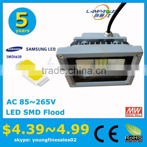 Best Price Meanwell Driver 5 Years Warranty IP66 Warm White 3000k Outdoor 10w Driverless Led Floodlight photo-2