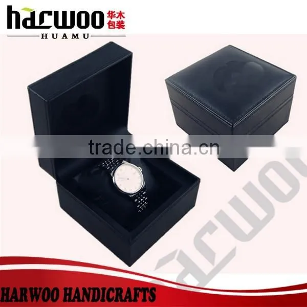 Wholesale Wood Leather Craft Black Luxury Present Packaging Custom Gift Box photo-5