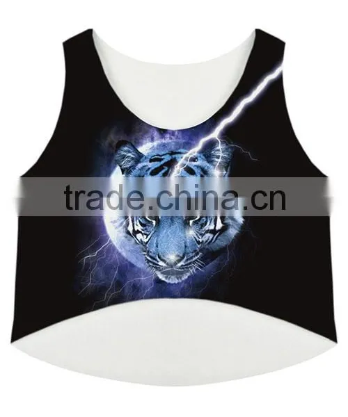 Wholesale New Fashion Girls Plain Cotton Crop Tops For Ladies photo-4
