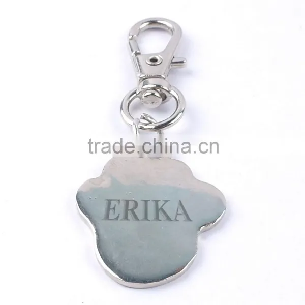 Wholesale Multi Color Metal Paw Printed Zinc Alloy Pet ID Tags Pendant Charms photo-5