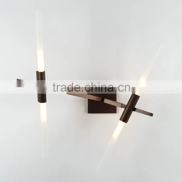 Unique Wall Sconce - 4 LED Lights With Rotating Articulated Joints of Bulbs photo-4