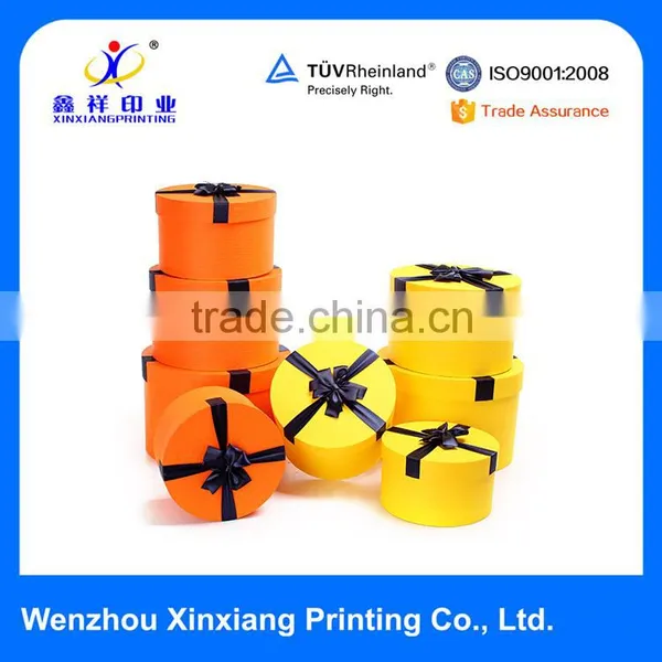Simple Design Small Round Gift Box Business Paper Boxes Whoesale photo-2