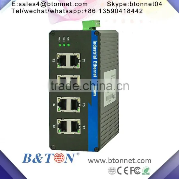 IP40 Managed Industrial 8 10/100M Port PoE Switch photo-2