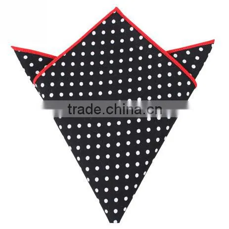 Polka Dot Print Cotton Pocket Square photo-2