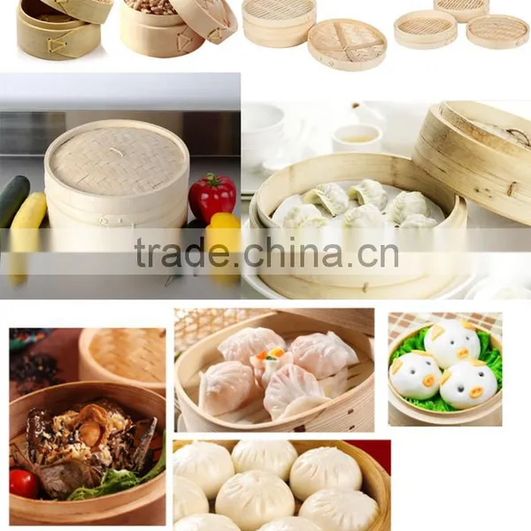 Cheap Chinese Display Mini 4inch Bamboo Steamer Set photo-6