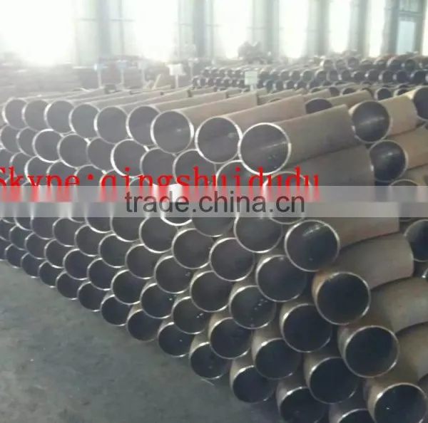 Schedule 40 LR 90 Degree Carbon Steel Elbow Pipe Fittings Seamless / Welding