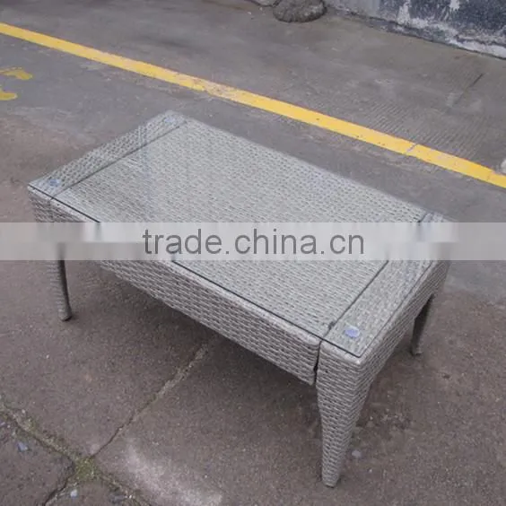 CLEAR ALUMINIUM WICKER GARDEN CHAIRS AND TABLES photo-2