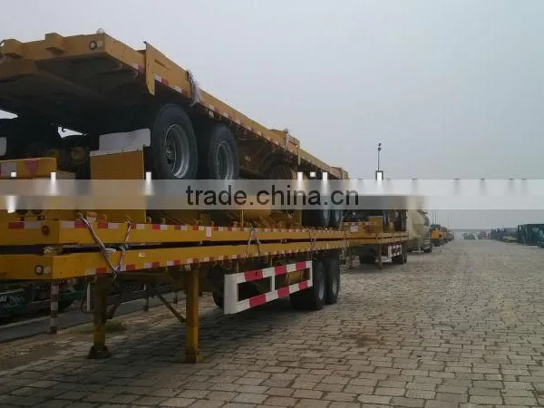 Hot Sale Competitive Price High Quality 2016 New 3 Axle 40feet Container Flatbed Semi Trailer for Nambia photo-6